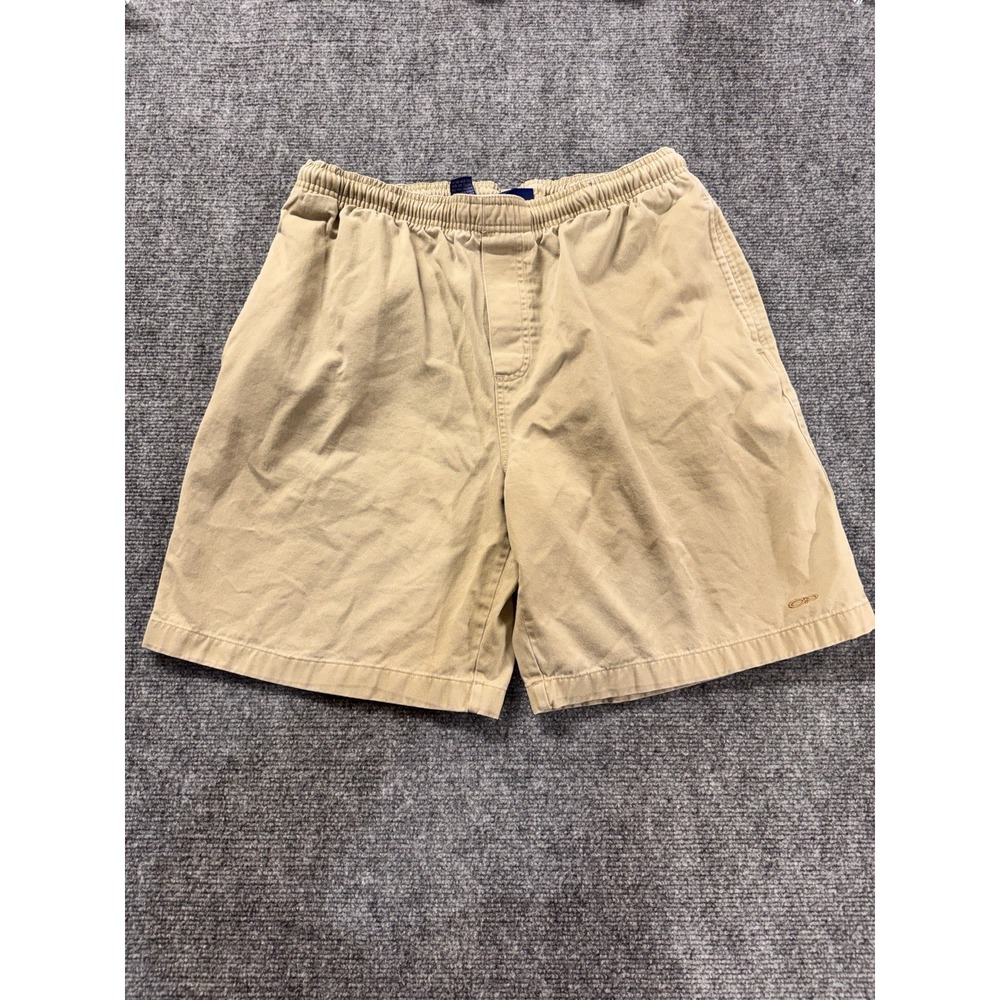 Ocean Pacific Shorts Mens Large Tan Vintage Elastic Waist Cotton